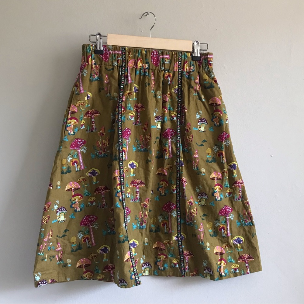 Nathalie L’été fabric handmade midi skirt